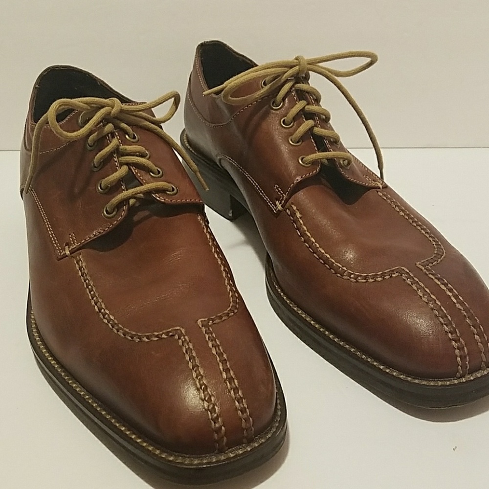 Cole Haan Men's Brown Leather Dress Split Toe Shoe